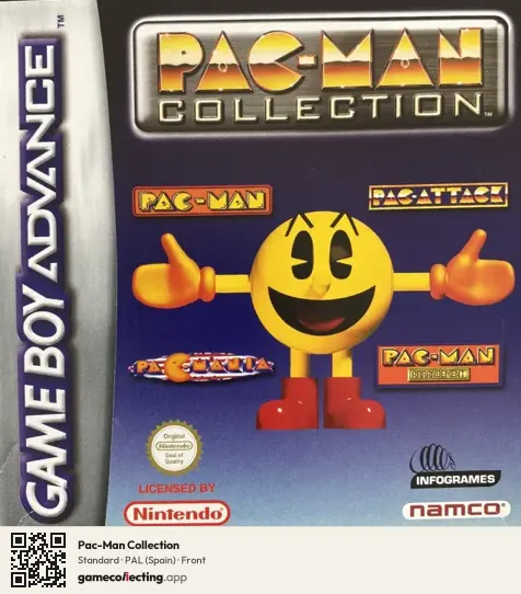 Pac-Man Collection Game Boy Advance, Spain box front
