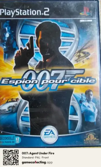 007: Agent Under Fire PlayStation 2, PAL box front