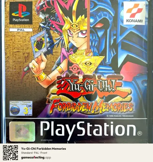 Yu-Gi-Oh! Forbidden Memories PlayStation, PAL box front