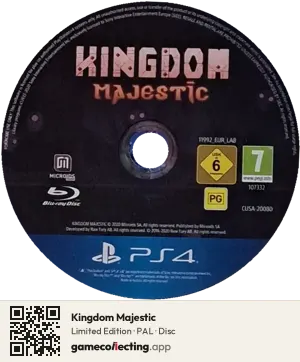 Kingdom Majestic PlayStation 4, PAL disc