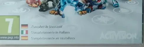 Skylanders: Giants, the PEGI square on its front