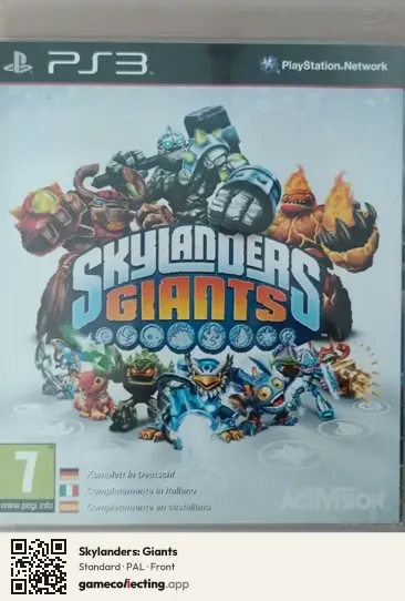 Skylanders: Giants PlayStation 3, PAL box front