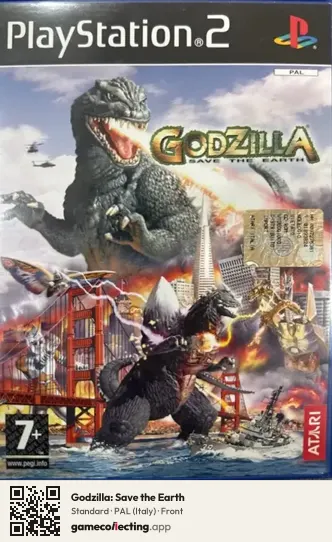 Godzilla: Save the Earth PlayStation 2, Italy box front