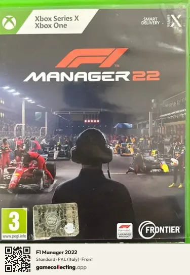 F1 Manager 2022 Xbox Series X, Italy box front