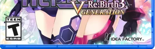 Hyperdimension Neptunia Re;Birth3: V Generation, the ESRB box on its front