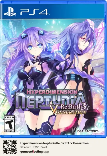 Hyperdimension Neptunia Re;Birth3: V Generation PlayStation 4, NTSC box front
