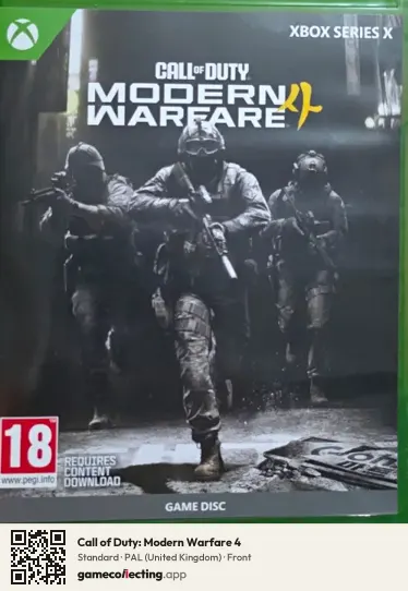 Call of Duty: Modern Warfare 4 Xbox Series X, United Kingdom box front