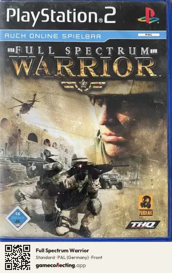 Full Spectrum Warrior PlayStation 2, Germany box front
