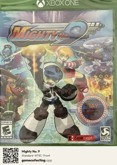 Mighty No. 9 Xbox One, NTSC box front