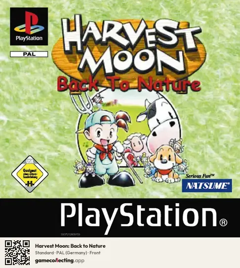 Harvest Moon: Back to Nature PlayStation, Germany box front