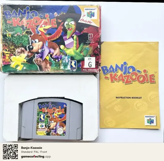 Banjo-Kazooie Nintendo 64, PAL box front