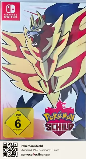 Pokémon Shield Nintendo Switch, Germany box front