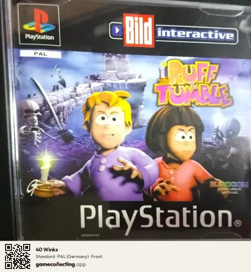 40 Winks PlayStation, Germany box front