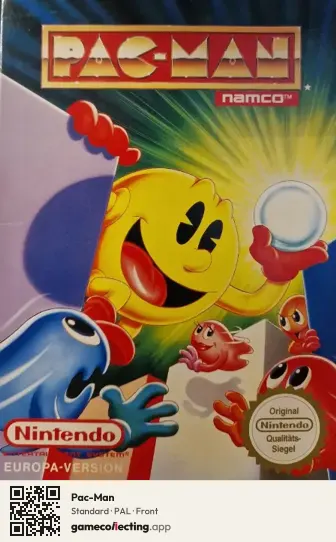 Pac-Man Nintendo Entertainment System, PAL box front