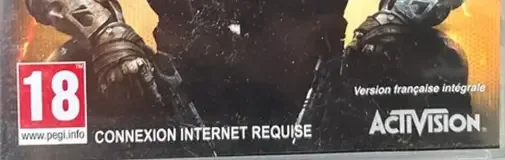 Call of Duty: Black Ops III, the PEGI square on its front
