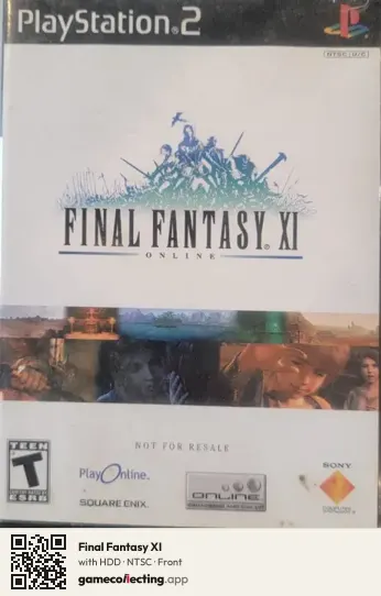 Final Fantasy XI PlayStation 2, NTSC box front