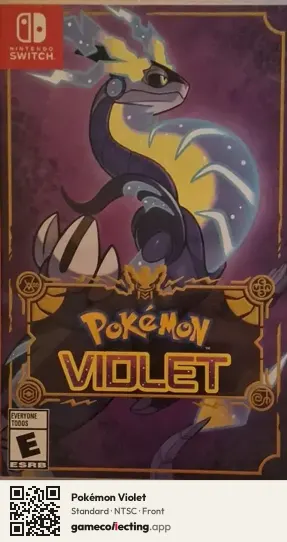 Pokémon Violet Nintendo Switch, NTSC box front