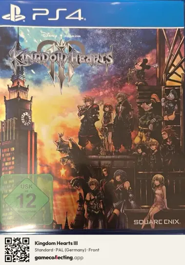 Kingdom Hearts III PlayStation 4, Germany box front