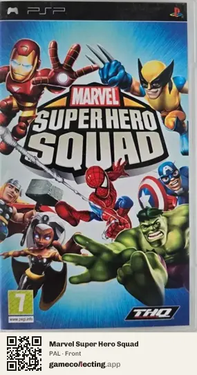 Marvel Super Hero Squad PlayStation Portable, PAL box front