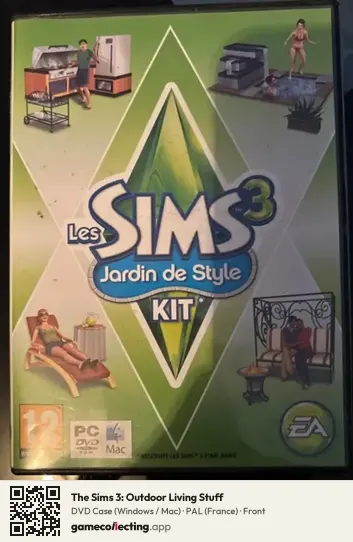 The Sims 3: Outdoor Living Stuff Computer, France box front