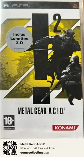 Metal Gear Acid 2 PlayStation Portable, France box front