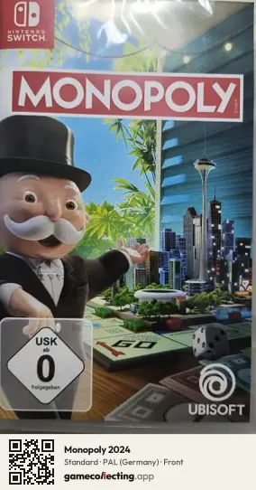 Monopoly 2024 Nintendo Switch, Germany box front