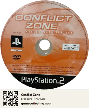 Conflict Zone PlayStation 2, PAL disc