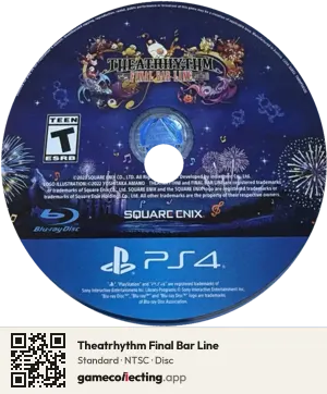Theatrhythm Final Bar Line PlayStation 4, NTSC disc