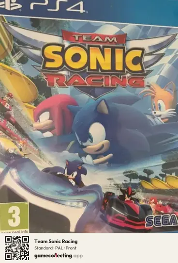 Team Sonic Racing PlayStation 4, PAL box front