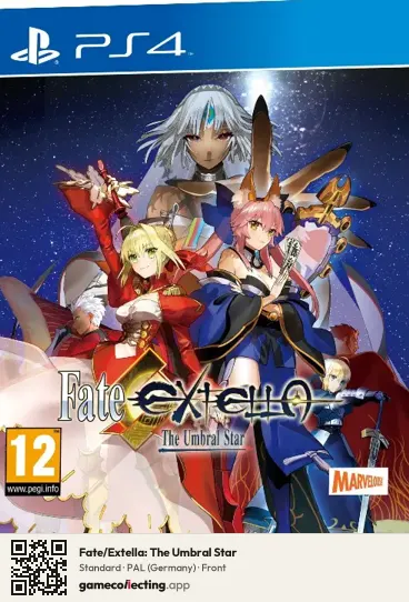Fate/Extella: The Umbral Star PlayStation 4, Germany box front