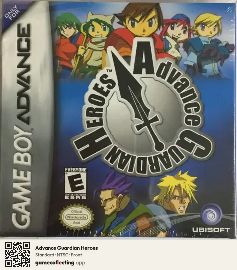 Advance Guardian Heroes Game Boy Advance, NTSC box front