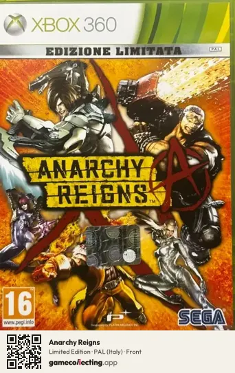 Anarchy Reigns Xbox 360, Italy box front