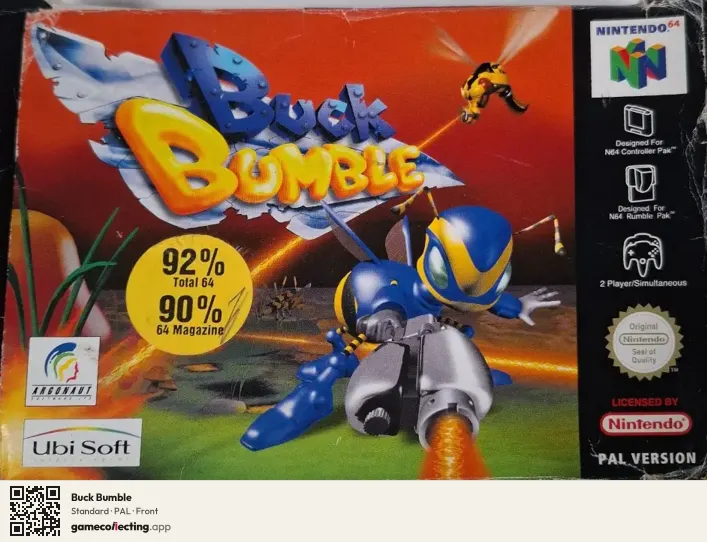 Buck Bumble Nintendo 64, PAL box front