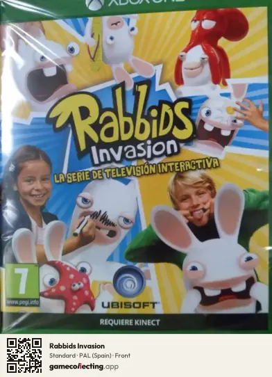 Rabbids Invasion Xbox One, Spain box front