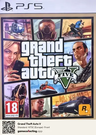 Grand Theft Auto V PlayStation 5, Europe box front