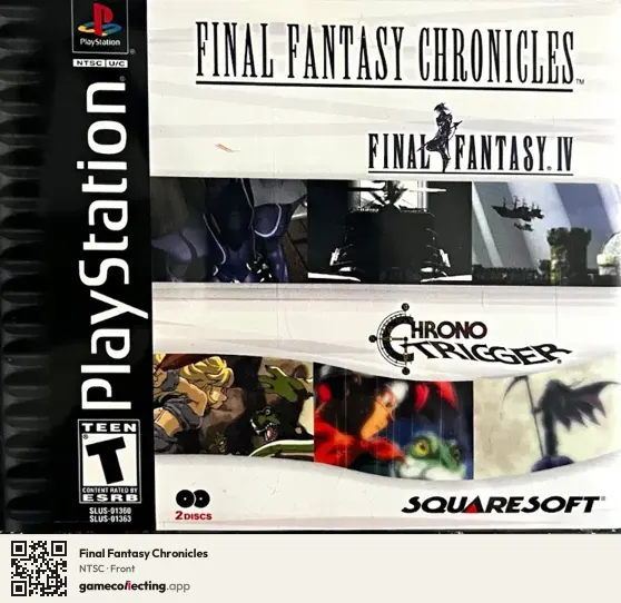 Final Fantasy Chronicles PlayStation, NTSC box front
