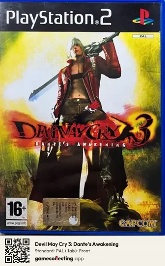 Devil May Cry 3: Dante's Awakening PlayStation 2, Italy box front