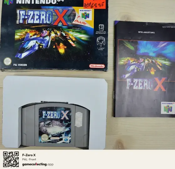 F-Zero X Nintendo 64, PAL box front