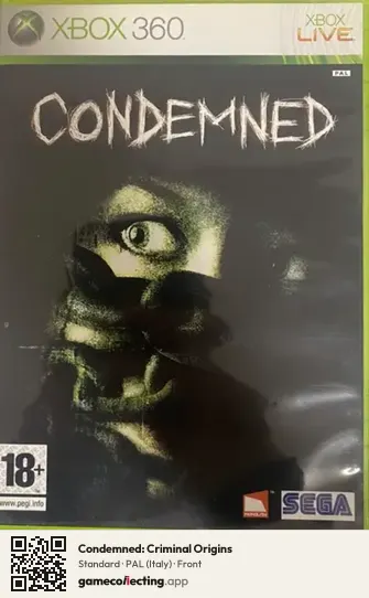 Condemned: Criminal Origins Xbox 360, Italy box front