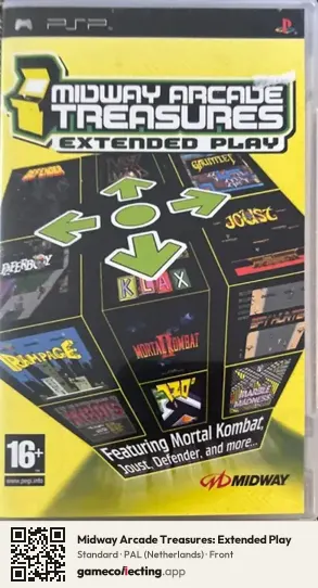 Midway Arcade Treasures: Extended Play PlayStation Portable, Netherlands box front