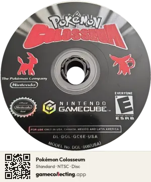 Pokémon Colosseum Nintendo GameCube, NTSC disc