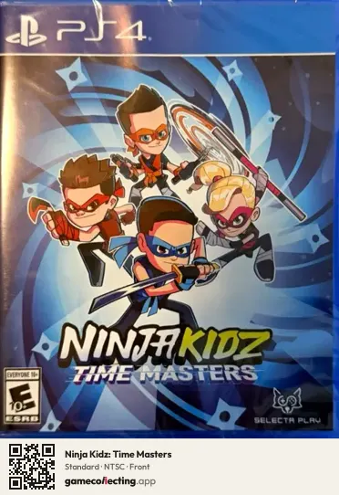 Ninja Kidz: Time Masters PlayStation 4, NTSC box front