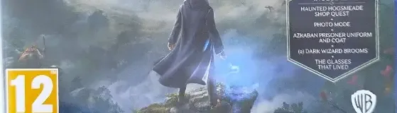 Hogwarts Legacy, the PEGI square on its front