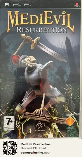 MediEvil Resurrection PlayStation Portable, PAL box front