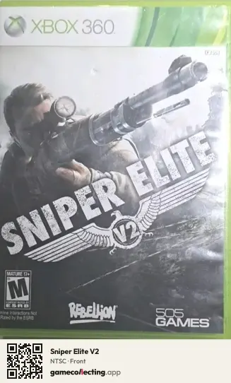 Sniper Elite V2 Xbox 360, NTSC box front