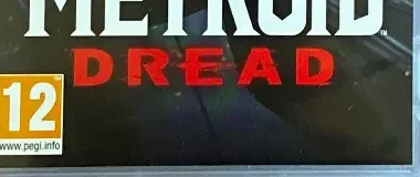 Metroid Dread, the PEGI square on its front