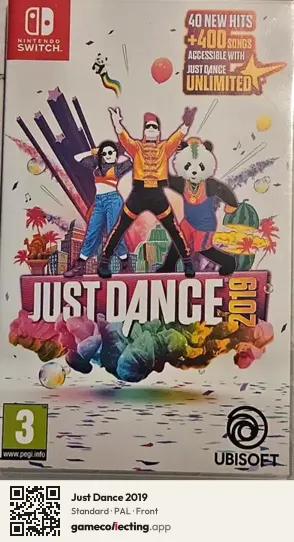 Just Dance 2019 Nintendo Switch, PAL box front