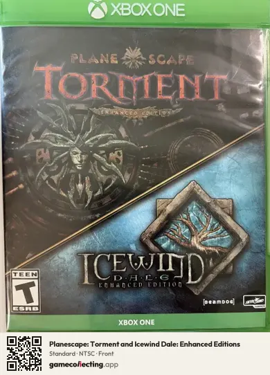 Planescape: Torment and Icewind Dale: Enhanced Editions Xbox One, NTSC box front