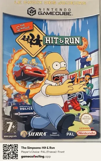 The Simpsons: Hit & Run Nintendo GameCube, France box front