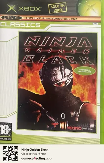Ninja Gaiden Black Xbox, PAL box front